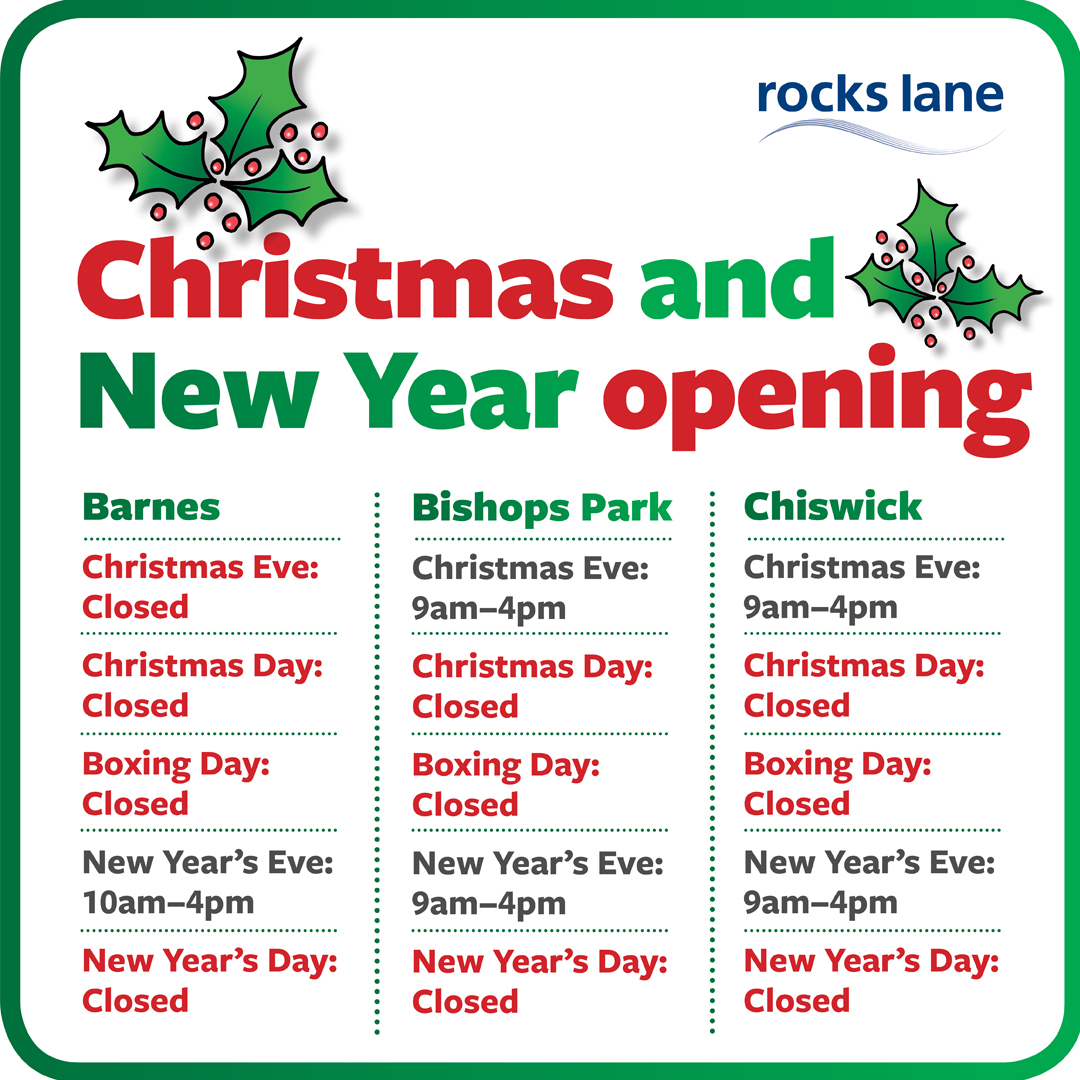 Christmas Opening Hours